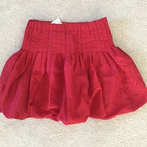 ❤️ NWT red satin bubble skirt, TCP size 5